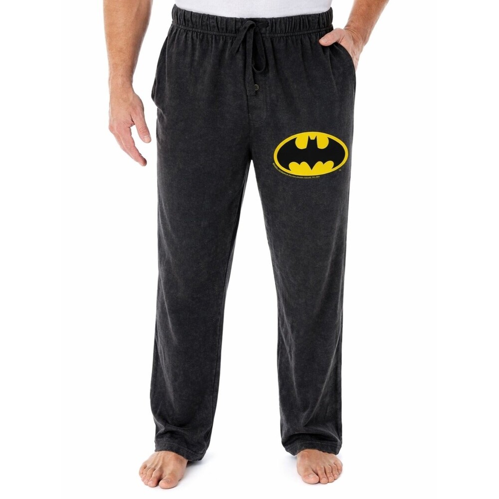 Batman Charcoal Gray Logo Lounge Pants Size M